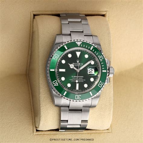 rolex hulk submariner replica|pre owned rolex hulk.